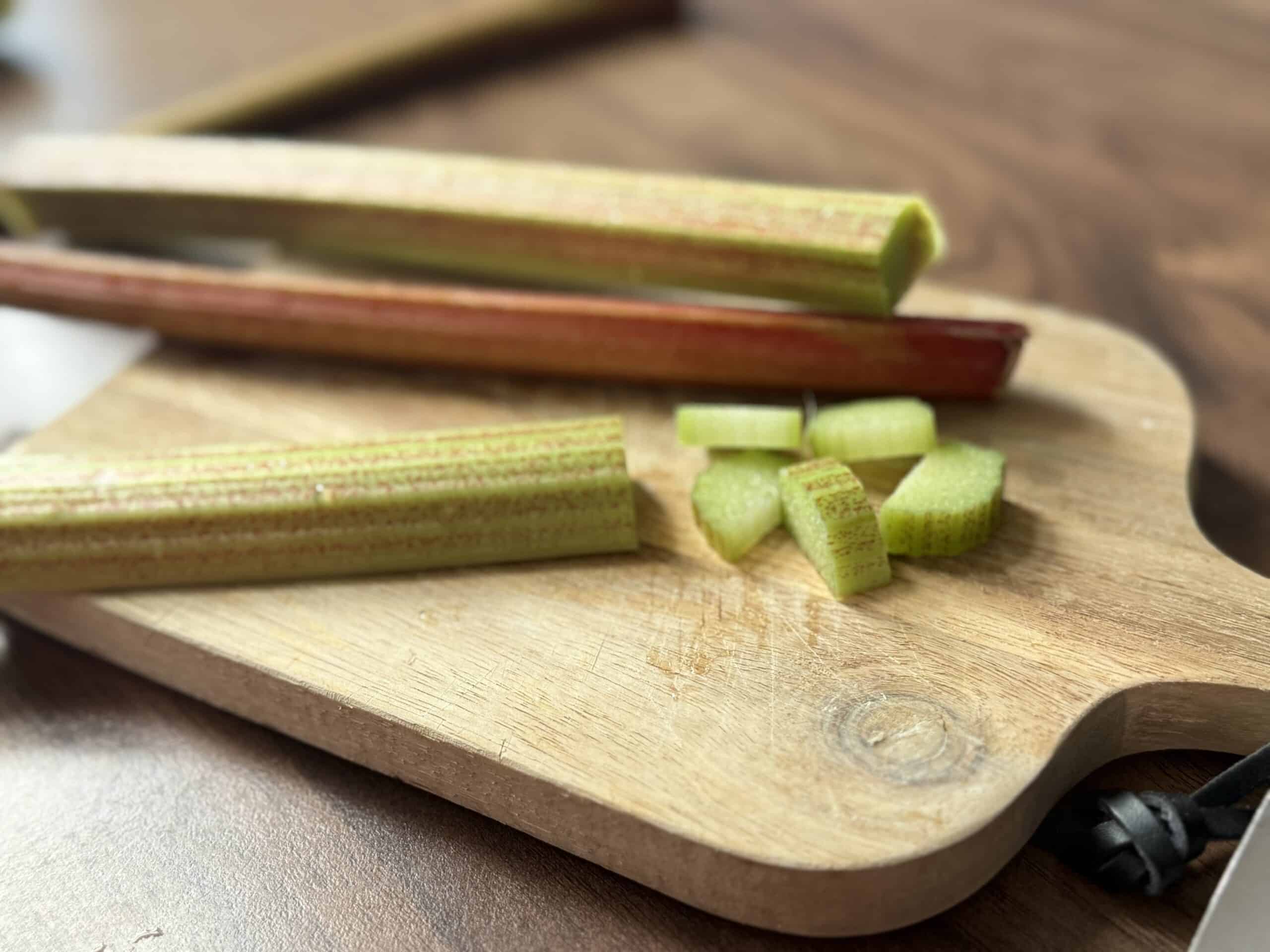 Rhubarb for jam making