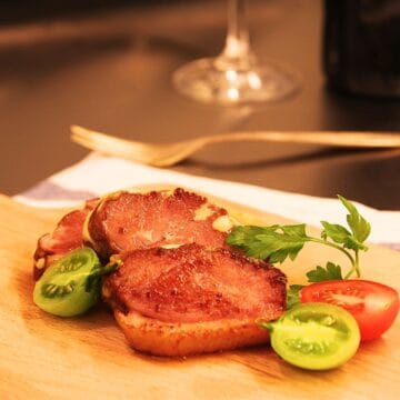 Smoked Duck Breast with Cheese & Balsamic Glaze Recipe