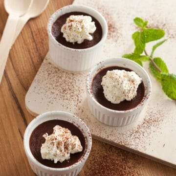 Easy Chocolate Pot with Minty Cream