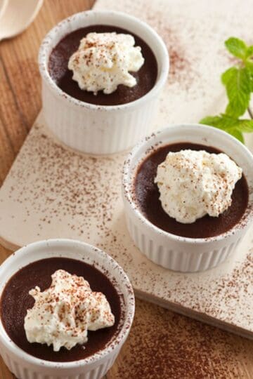 Easy Chocolate Pot with Minty Cream